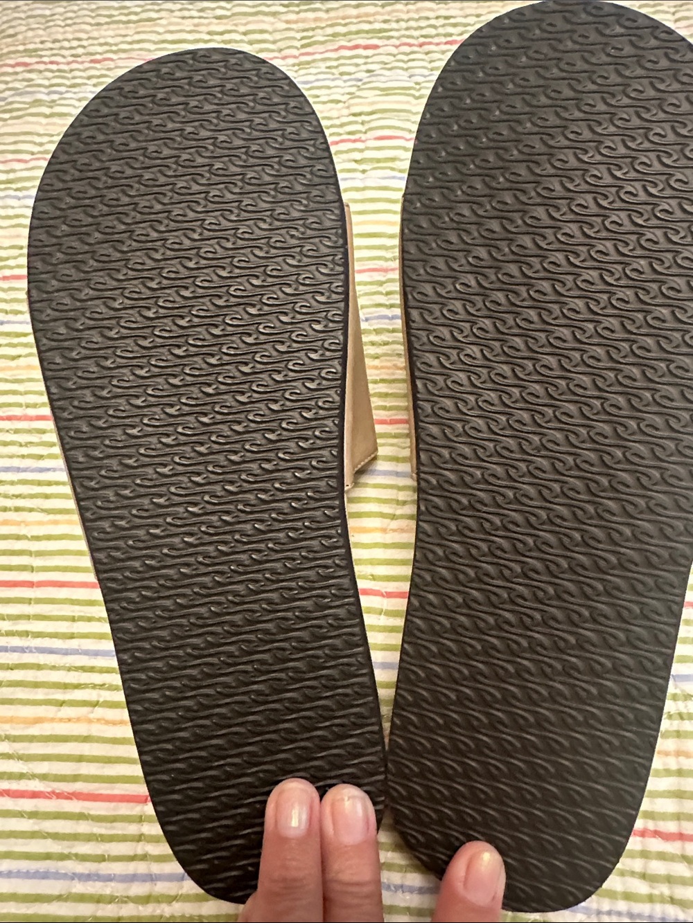 Slip-On Slide Sandals in Taupe - Picture 5 of 5
